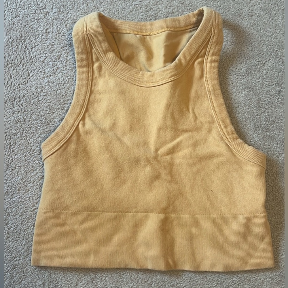 Alo Yoga orange bra top